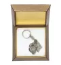Schnauzer - Silver-plated pendant with a dog in a decorative box, handbag decoration, backpack pendant by Art-Dog brand