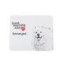 Samoyède - tapis de souris personnalisé avec impression, tapis de souris personnalisé avec chien, accessoire unique pour employé de bureau de la marque Art-Dog