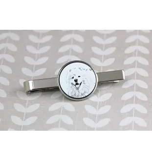 Samojed spinka do krawatu z psem Art-Dog