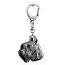 Schnauzer I - Silver-plated key ring with a dog in a gift box, handbag decoration, backpack pendant by Art-Dog brand