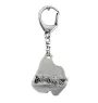 Schnauzer I - Porte-clés argenté avec un chien dans une boîte cadeau, décoration de sac à main, pendentif de sac à dos par la marque Art-Dog