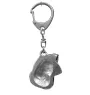 Schnauzer IV - Silver-plated key ring with a dog in a gift box, handbag decoration, backpack pendant by Art-Dog brand