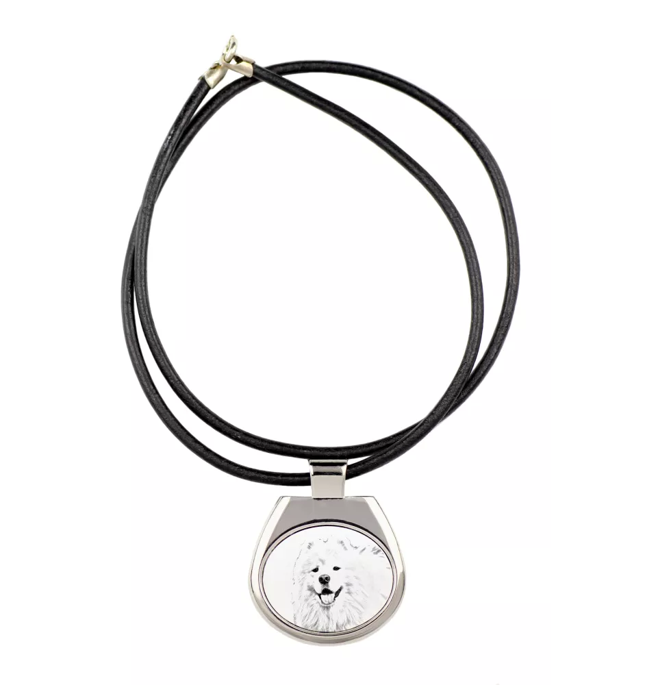 Samoyède - collier avec chien, pendentif personnalisé avec photo, collier unique pour femmes et hommes de la marque Art-Dog