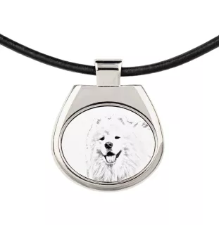 Samoyed, Bjelkier, Samoiedskaya Sobaka - dog necklace, personalized pendant with a photo, unique necklace for women and men by Art-Dog brand