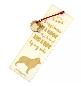Schipperke, Little Black Devil, Little Captain - dog bookmark, personalized bookmark, dog gadget for Art-Dog brand readers