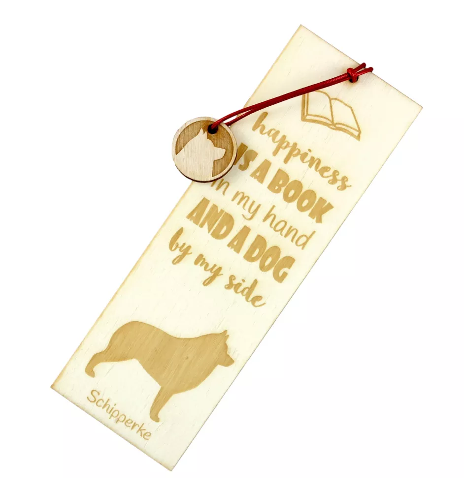 Schipperke, Little Black Devil, Little Captain - dog bookmark, personalized bookmark, dog gadget for Art-Dog brand readers