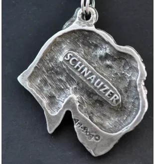 Schnauzer - Necklace with dog, silver-plated pendant for dog fan, unique jewelry by Art-Dog brand
