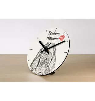Samoyed, Bjelkier, Samoiedskaya Sobaka - wall clock with a dog, shelf clock with a print, personalized home decoration from the Art-Dog brand