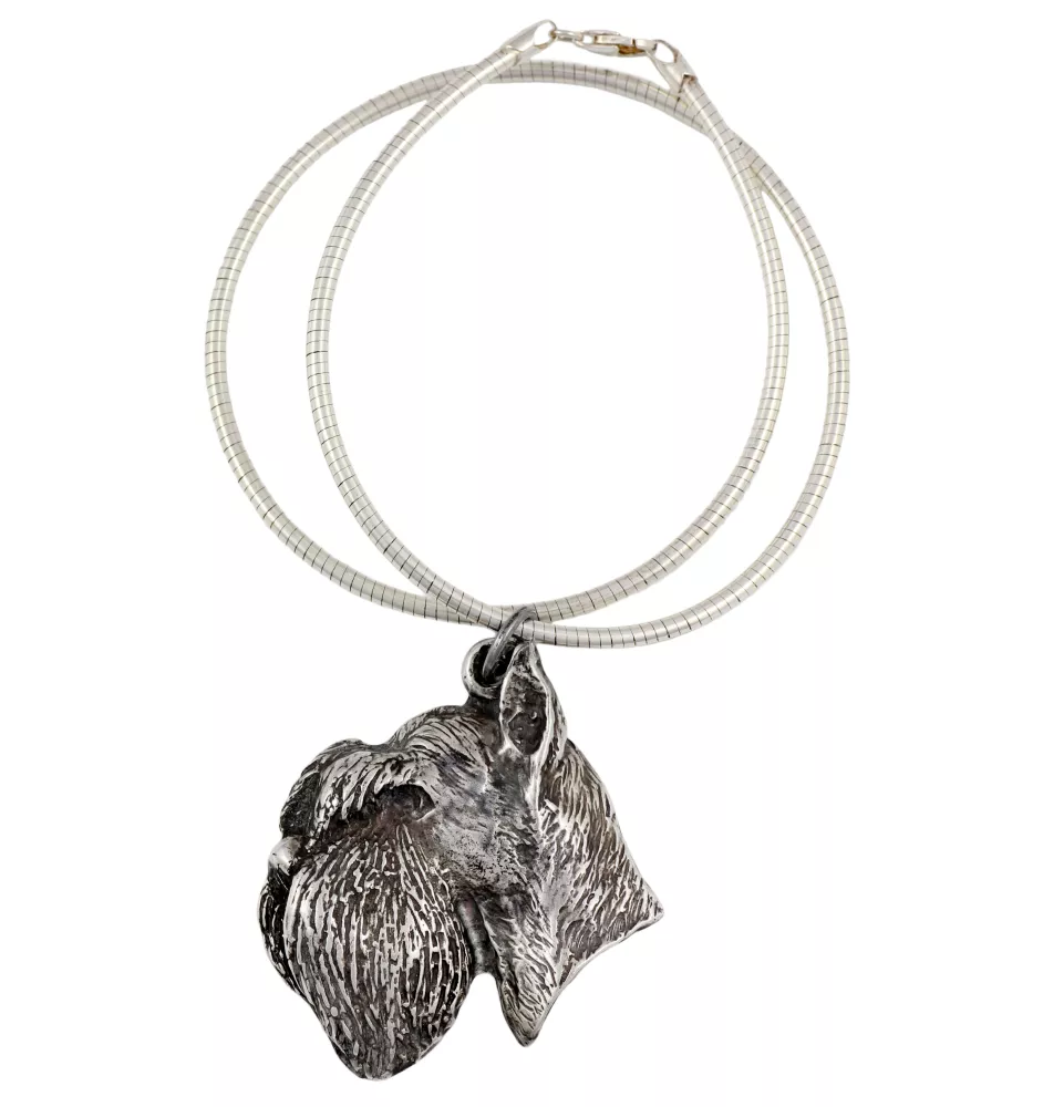 Schnauzer - Collier pour chien, bijoux uniques pour les fans de chiens, pendentif vipère unique de la marque Art-Dog