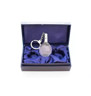 Samojede, Samoyed, Samojedenhund, Samojedenspitz - Anhänger mit einem Foto eines Hundes, Schlüsselanhänger aus Kristall in einer Geschenkbox, ein einzigartiges Geschenk von Art-Dog