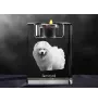 Samoyed, Bjelkier, Samoiedskaya Sobaka - Candle holder with dog photo, crystal tealight holder, personalised gift by Art-Dog brand