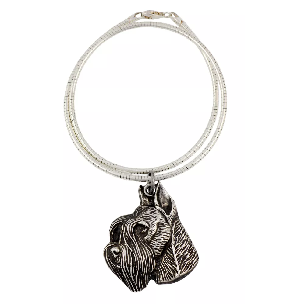 Schnauzer II - Dog necklace, unique jewellery for the dog fan, unique adder pendant by Art-Dog brand