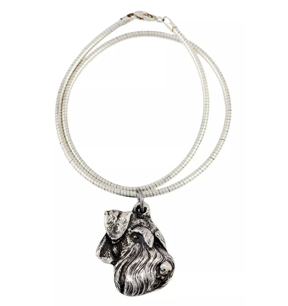 Schnauzer IV - Collier pour chien, bijoux uniques pour les fans de chiens, pendentif vipère unique de la marque Art-Dog