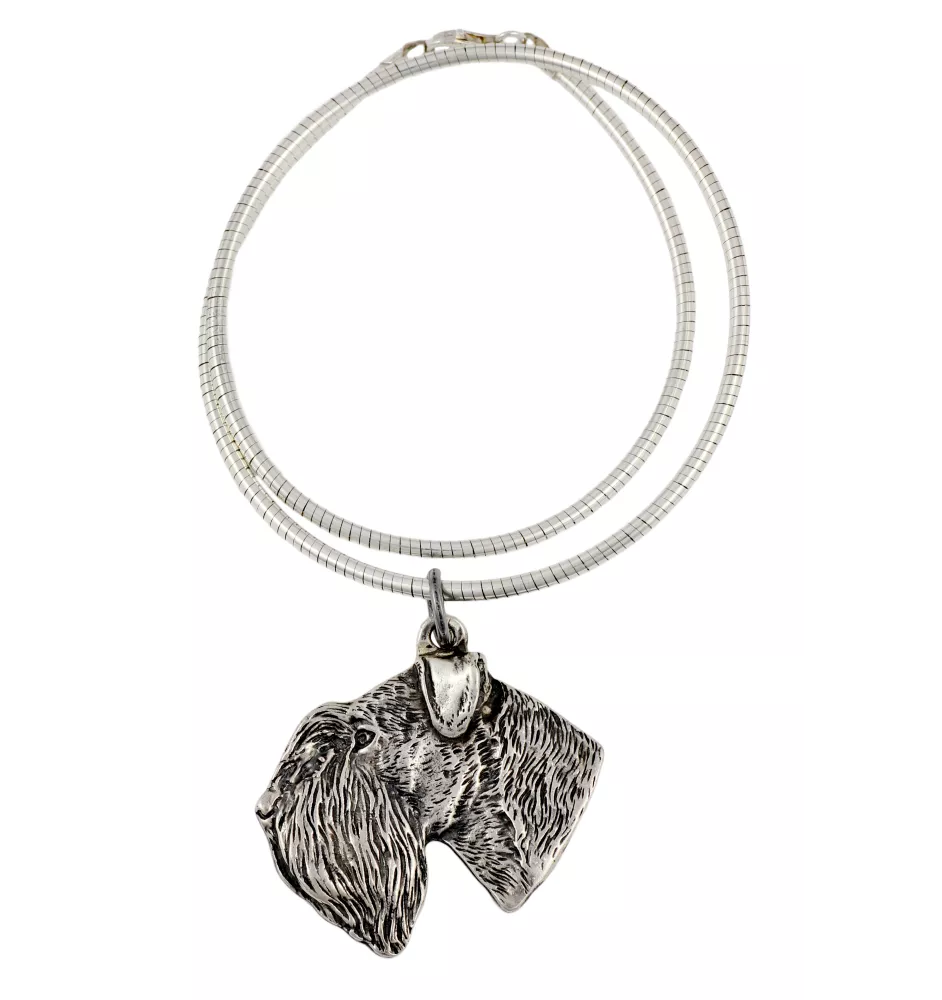 Schnauzer III - Hundehalsband, einzigartiger Schmuck für den Hundefan, einzigartiger Kreuzotter-Anhänger der Marke Art-Dog