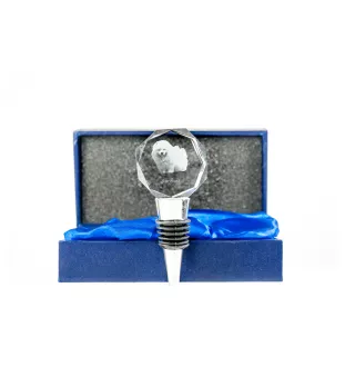 Samoyède - Bouchon de bouteille, bouchon de vin en cristal avec photo, cadeau personnalisé pour barman par la marque Art-Dog