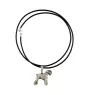 Schnauzer - Hundehalsband, versilberter Anhänger für den Hundeliebhaber, dezenter Schmuck von Art-Dog