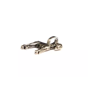 Schnauzer - Hundehalsband, versilberter Anhänger für den Hundeliebhaber, dezenter Schmuck von Art-Dog