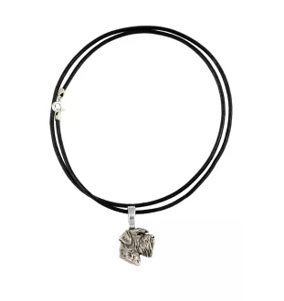 Schnauzer I - Dog necklace, silver-plated pendant for the dog lover, subtle jewellery by Art-Dog