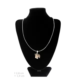 Schnauzer II - Dog necklace, silver-plated pendant for the dog lover, subtle jewellery by Art-Dog