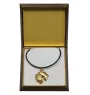 Schnauzer - Dog necklace in gift box, gold-plated pendant for dog fan, striking jewellery by Art-Dog