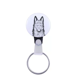 Schipperke - Schlüsselanhänger mit dem Bild eines Hundes, Anhänger mit dem eigenen Grafikdesign der Marke Art-Dog