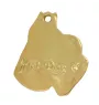 Schnauzer II - Hundehalsband in Geschenkbox, vergoldeter Anhänger für Hundefans, auffälliger Schmuck von Art-Dog