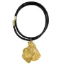 Schnauzer II - Dog necklace, gold-plated pendant for dog fan, unique jewellery by Art-Dog brand