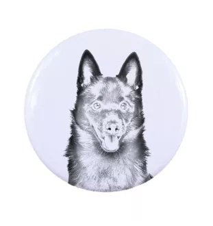 Schipperke przypinka z psem mała Art-Dog