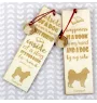 Samoyède - marque-page pour livre avec chien, marque-page personnalisé, accessoire canin pour les lecteurs de la marque Art-Dog