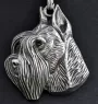 Schnauzer II - Dog necklace in gift box, silver-plated locket for dog fan, striking pendant by Art-Dog brand
