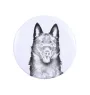 Schipperke, Little Black Devil, Little Captain - pin with your dog, add your own photo, Art-Dog brand