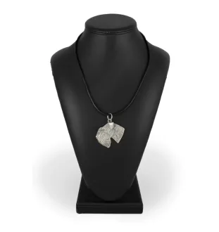 Schnauzer III - Dog necklace in gift box, silver-plated locket for dog fan, striking pendant by Art-Dog brand