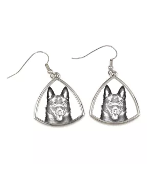 Schipperke - boucles d'oreilles avec chien, boucles d'oreilles pendantes avec photo, bijoux personnalisés avec impression de la marque Art-Dog