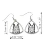 Schipperke - boucles d'oreilles avec chien, boucles d'oreilles pendantes avec photo, bijoux personnalisés avec impression de la marque Art-Dog