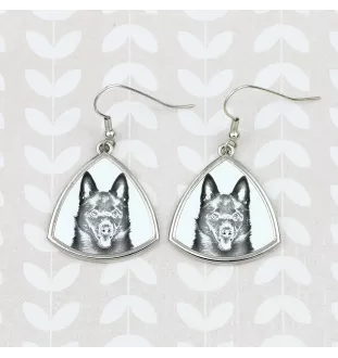 Schipperke - Hund Ohrringe, hängende Ohrringe mit Bild, personalisierter Schmuck mit dem Aufdruck der Marke Art-Dog