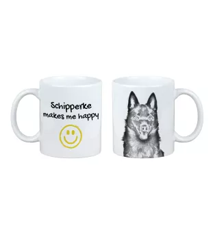 Schipperke - Tasse mit Hund, fröhliche Tasse für Hundeliebhaber, personalisiertes Geschenk der Marke Art-Dog