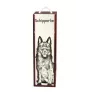 Schipperke, Little Black Devil, Little Captain - wine box with a dog, alcohol box with graphics, personalized gift box from the Art-Dog brand