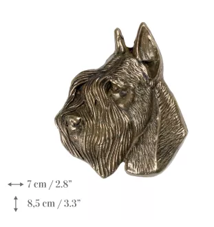 Schnauzer - commemorative plaque with a dog, personalized thank you, award, diploma with dedication from the Art-Dog brand