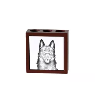 Schipperke stojak na długopisy z psem Art-Dog