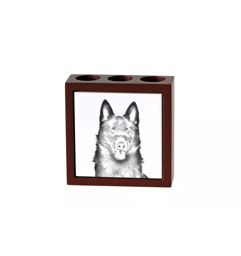 Schipperke stojak na długopisy z psem Art-Dog