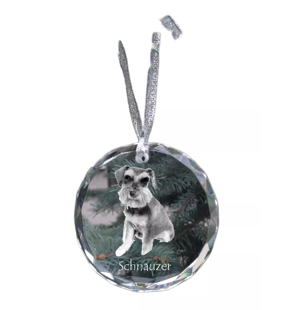 Sznaucer, Schnauzer medal kryształowy z psem Art-Dog