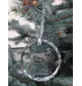 Schnauzer I - crystal bauble with a photo, dog photo in crystal, personalized Christmas tree ornament by Art-Dog brand
