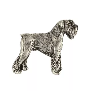 Sznaucer, Schnauzer pin posrebrzony Art-Dog