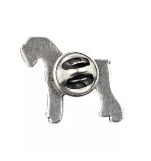 Sznaucer, Schnauzer pin posrebrzony Art-Dog