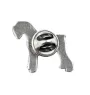 Schnauzer  - Silver-plated dog brooch, elegant pin, jacket lapel decoration by Art-Dog brand