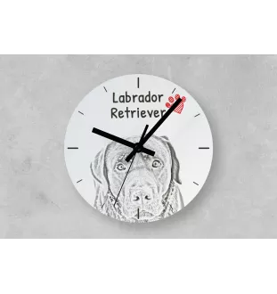 Schipperke, Little Black Devil, Little Captain - wall clock with a dog, shelf clock with a print, personalized home decoration from the Art-Dog brand