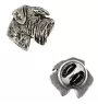 Schnauzer I  - Silver-plated dog brooch, elegant pin, jacket lapel decoration by Art-Dog brand