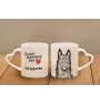 Schipperke - Tasse mit Hund, entzückende Tasse mit herzförmigem Henkel, universelles Geschenk der Marke Art-Dog