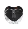 Schipperke, Little Black Devil, Little Captain - a photo of a dog in crystal, crystal heart, unique photo frame from the Art-Dog brand