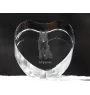 Schipperke, Little Black Devil, Little Captain - a photo of a dog in crystal, crystal heart, unique photo frame from the Art-Dog brand